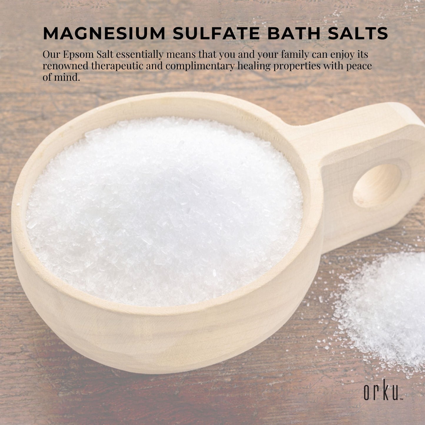5kg USP Epsom Salt Pharmaceutical Grade – Magnesium Sulfate Body Bath Salts