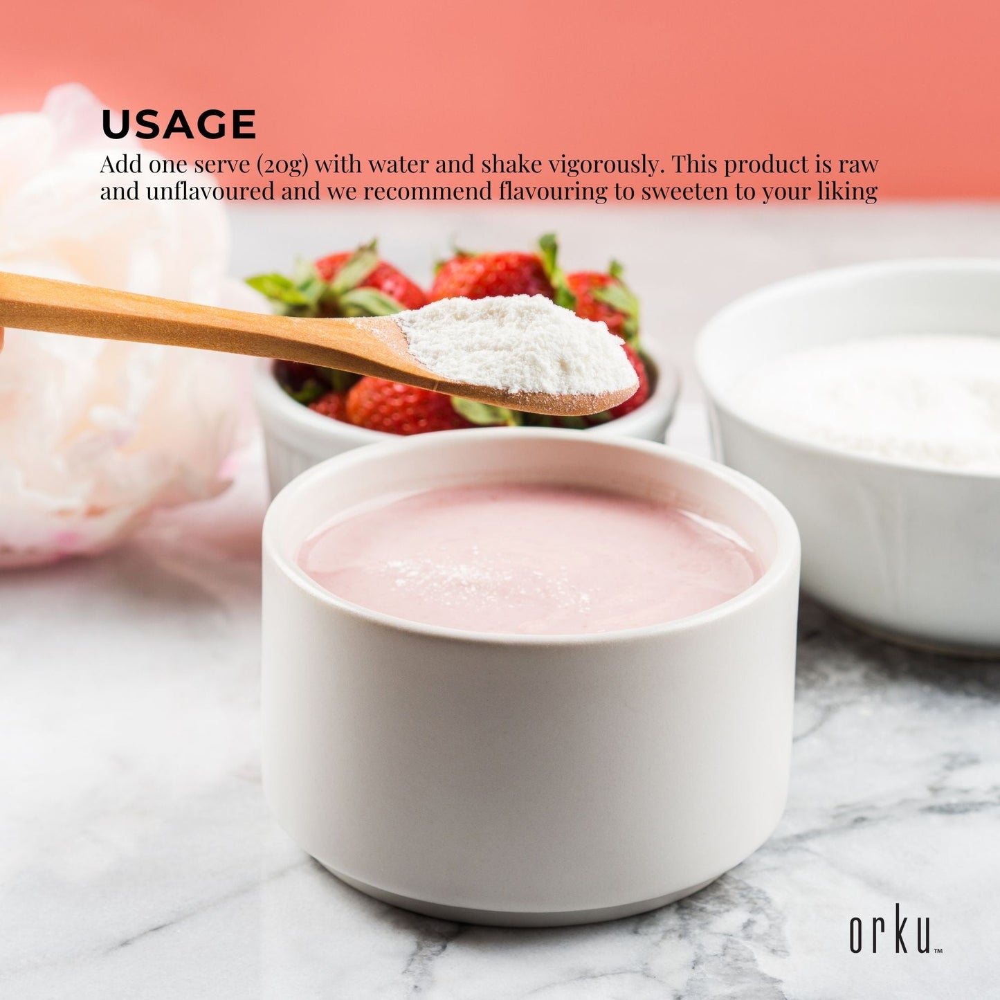 100g Collagen Powder – Bovine Hydrolysate Protein Peptide Supplement Unflavoured