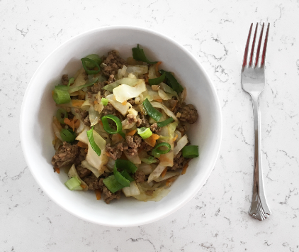 Beef and Cabbage Bowl