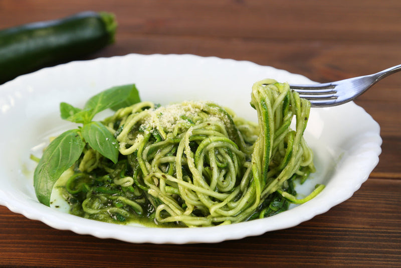 Avocado Pesto Zucchini Pasta