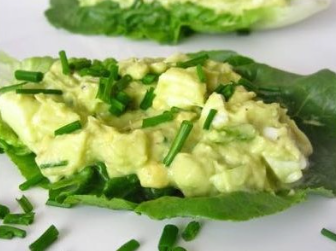Egg and Avocado Lettuce Cups