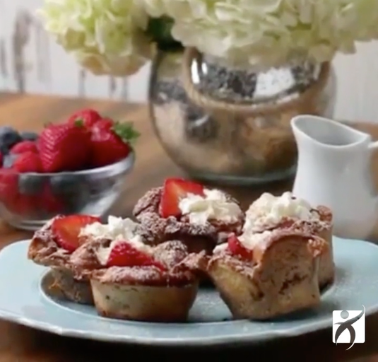 Cinnamon Bread Fruit Baskets
