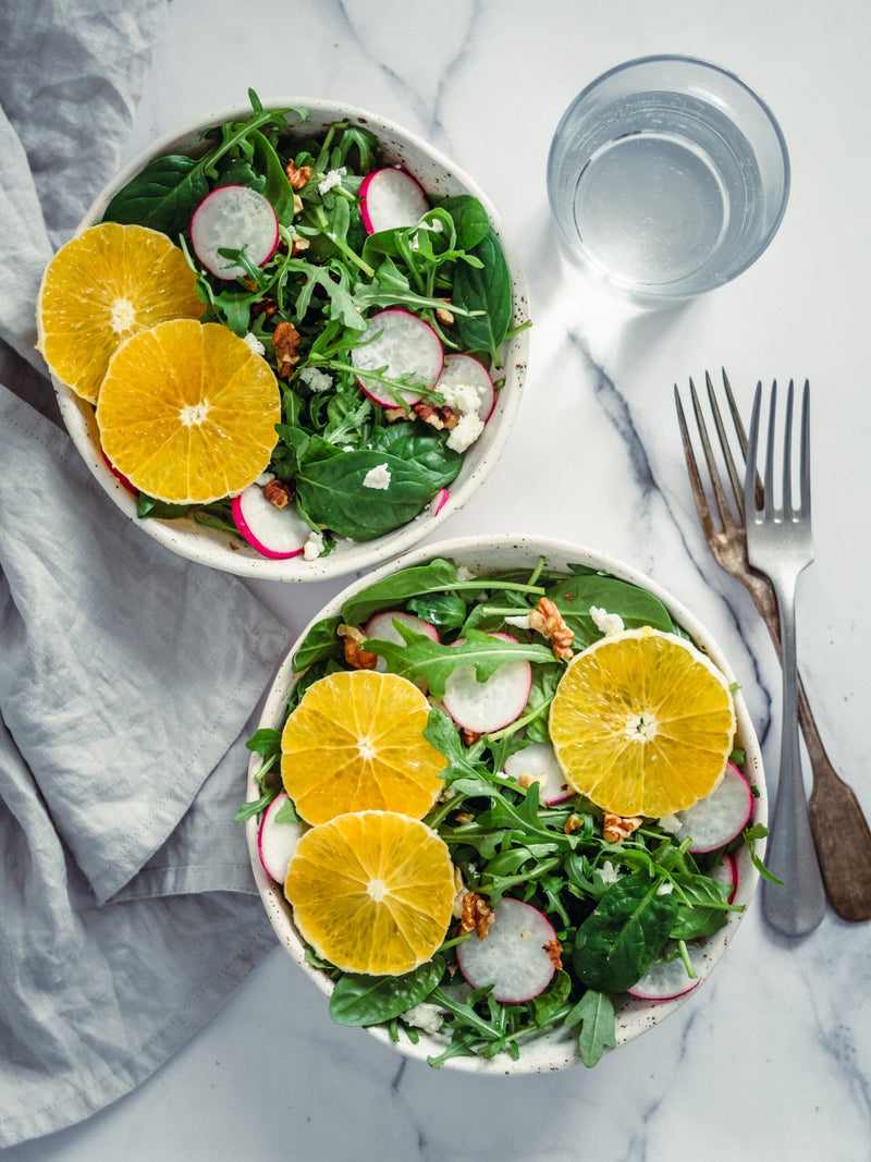 Rocket, Orange and Horseradish Salad with Mint Dressing