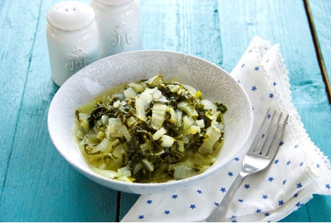 Sautéed Silverbeet with Shallots