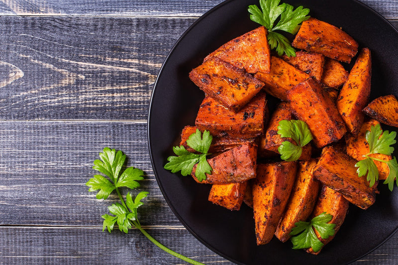 Roasted Cinnamon Sweet Potatoes