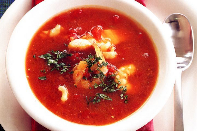Seafood, Tomato & Garlic Soup