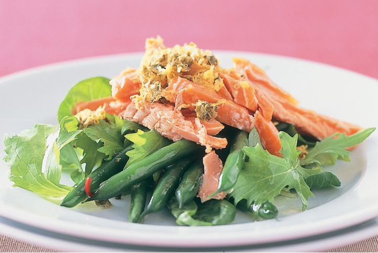 Smoked Trout with Bean Salad