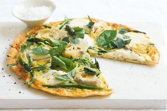 Zucchini, Artichoke & Asparagus Frittata