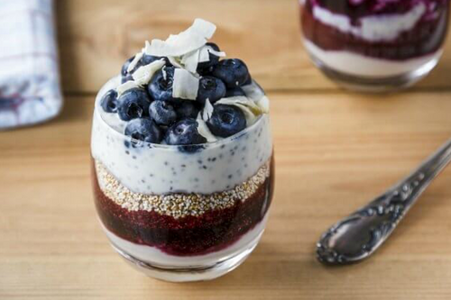 Coconut Chia Berry Parfait