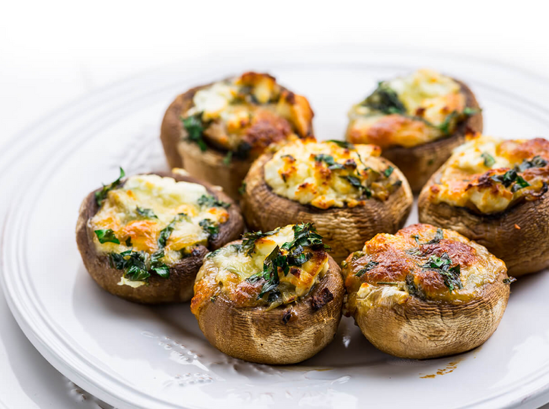 Greek Stuffed Mushrooms