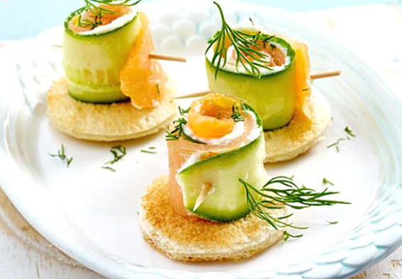 Cucumber Salmon Rollups