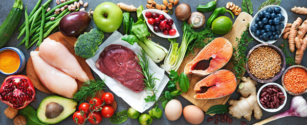 Balanced,Diet,Food,Background.,Organic,Food,For,Healthy,Nutrition,,Superfoods,