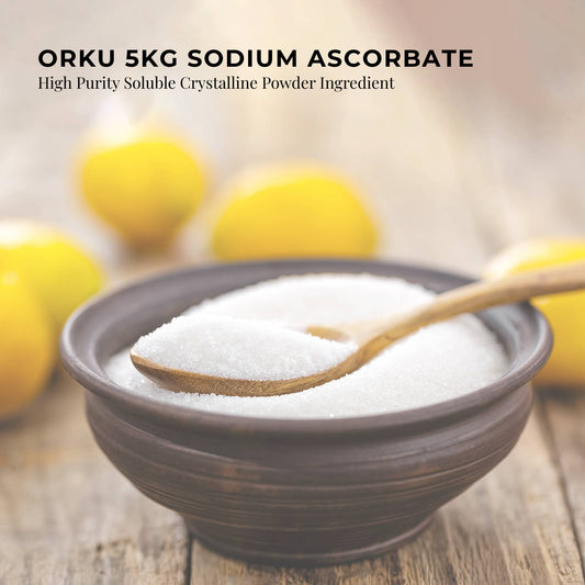 Orku 400g Sodium Ascorbate - High Purity Soluble Crystalline Powder Ingredient