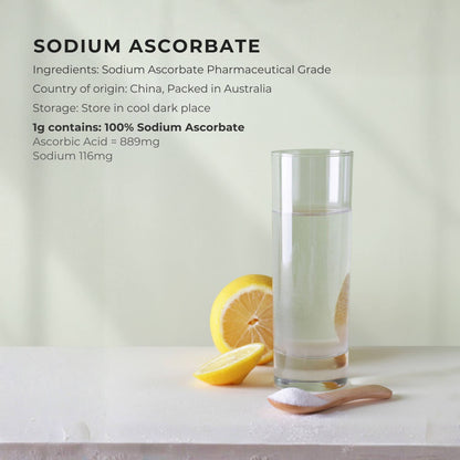 Orku 400g Sodium Ascorbate - High Purity Soluble Crystalline Powder Ingredient