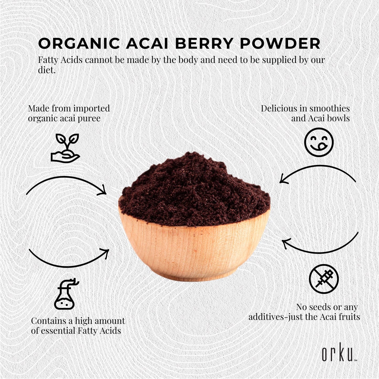 100g Acai Powder 100% Organic – Pure Superfood Amazon Berries