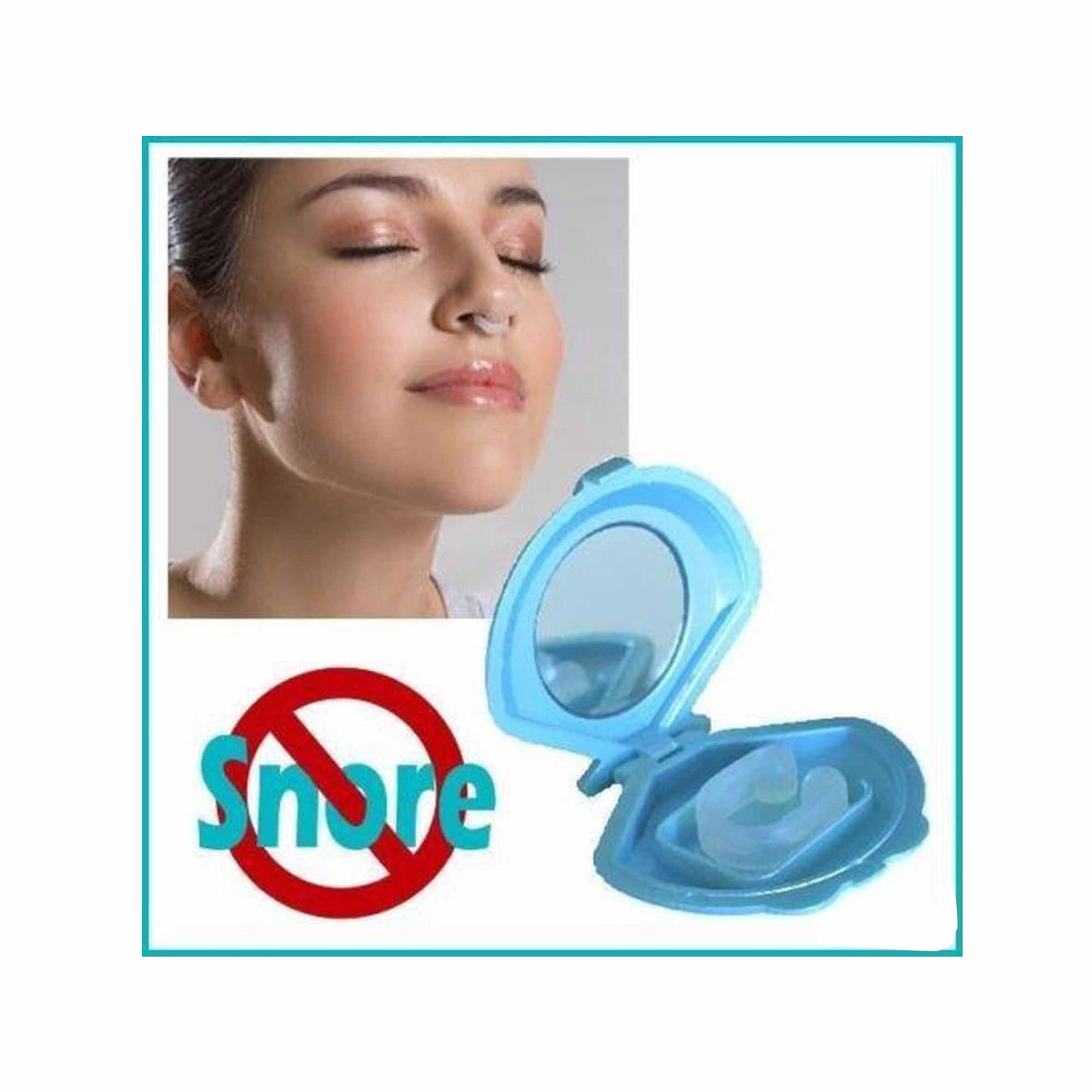vMouthguard Mouthpiece + Nose Clip Anti Snoring Aid Sleep Breathing Device