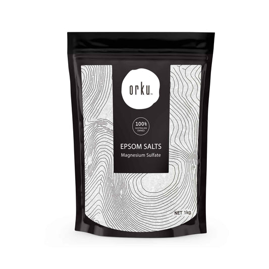 Orku 1Kg Epsom Salt - Magnesium Sulphate Bath Salts Skin Body