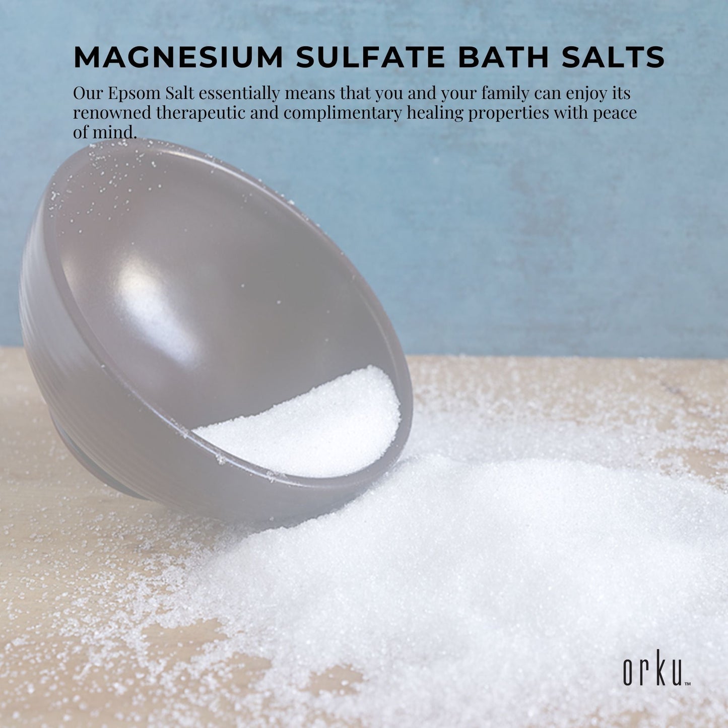 2kg USP Epsom Salt Pharmaceutical Grade – Magnesium Sulfate Body Bath Salts