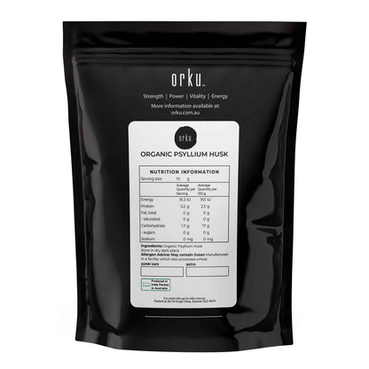 400g Organic Psyllium Husk - Bag Isabgol Ispaghula Natural Fibre Source