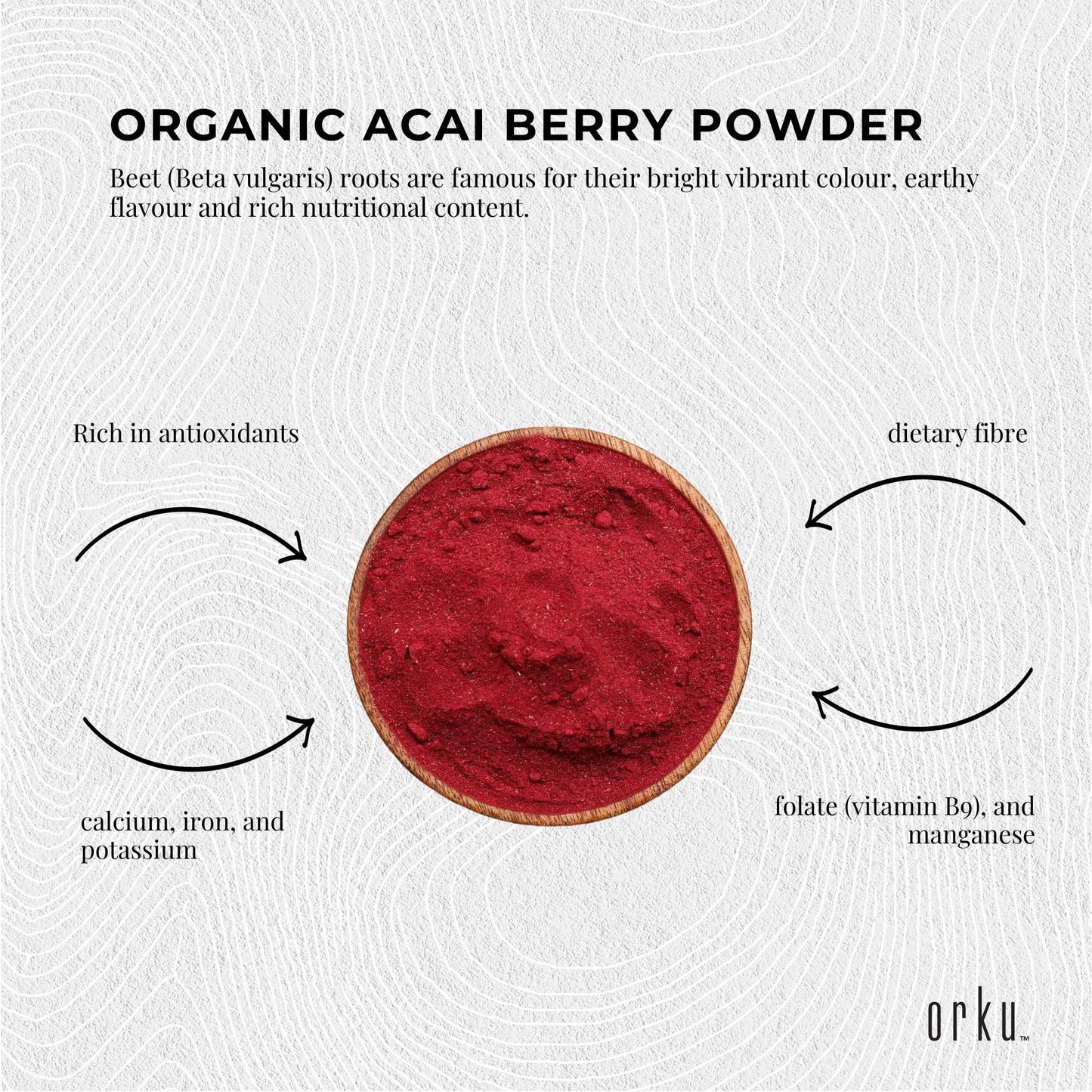 400g Organic Beetroot Powder Superfood Beet Root Supplement Beta Vulgaris