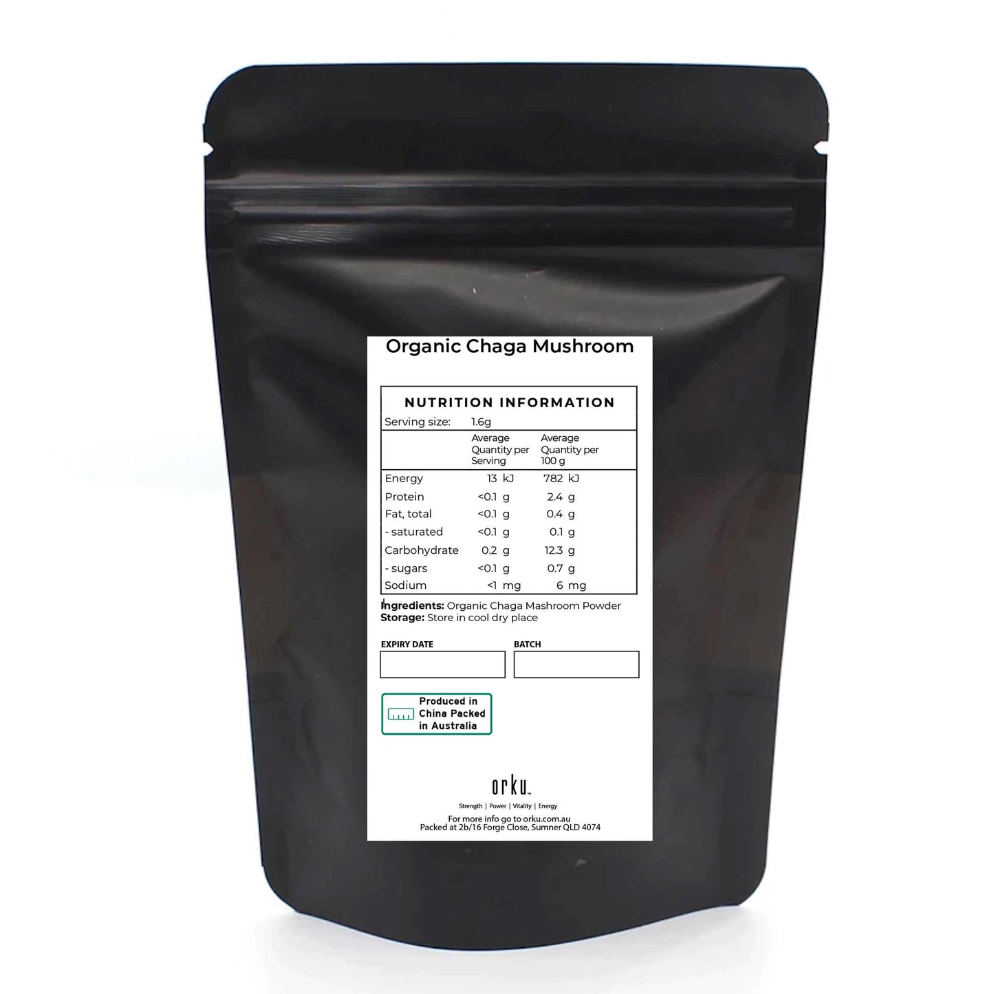 50g Organic Chaga Mushroom Powder – Supplement Inonotus Obliquus Health Food