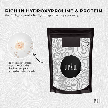 100g Collagen Powder - Bovine Hydrolysate Protein Peptide Supplement Unflavoured