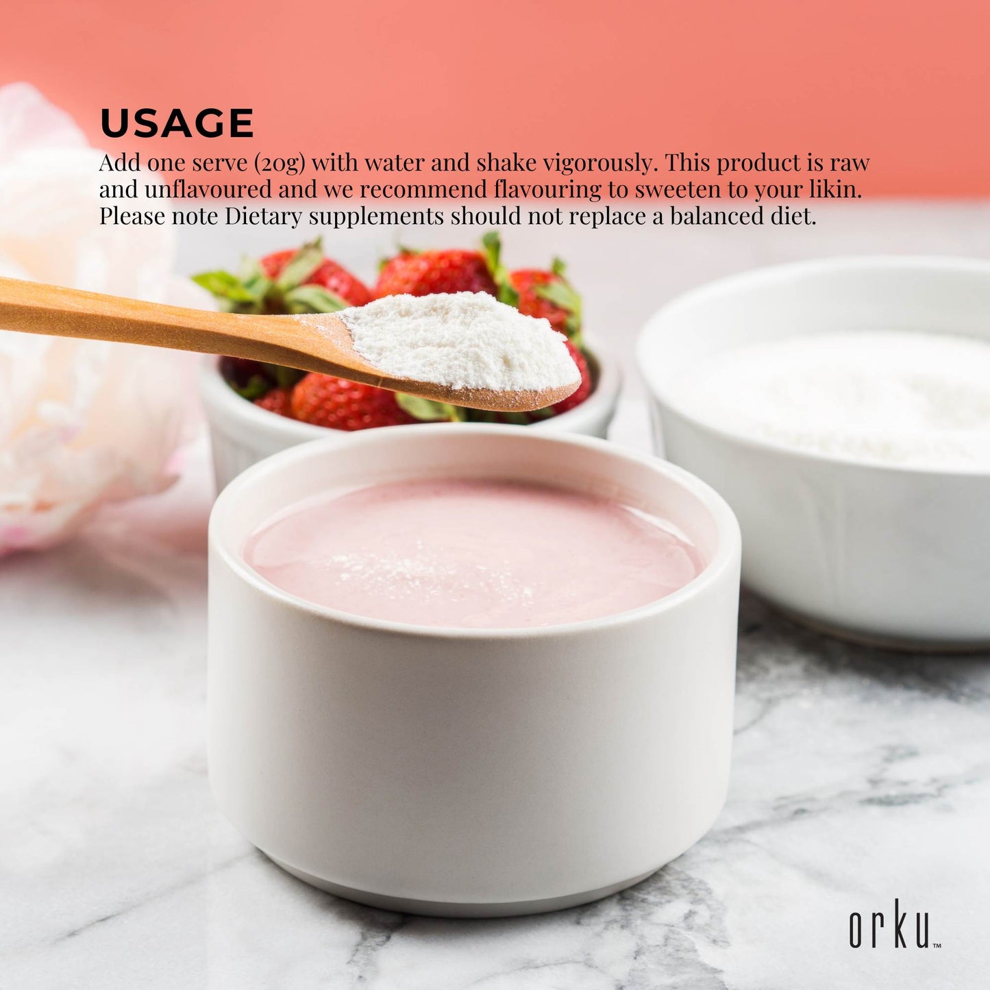 1Kg Collagen Powder - Bovine Hydrolysate Protein Peptide Supplement Unflavoured