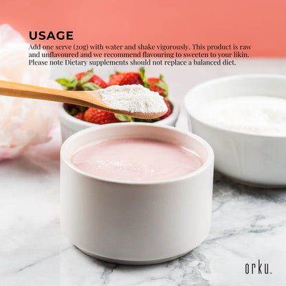 1Kg Collagen Powder - Bovine Hydrolysate Protein Peptide Supplement Unflavoured