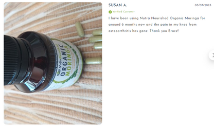 Organic Pure Moringa Leaf Powder 120g