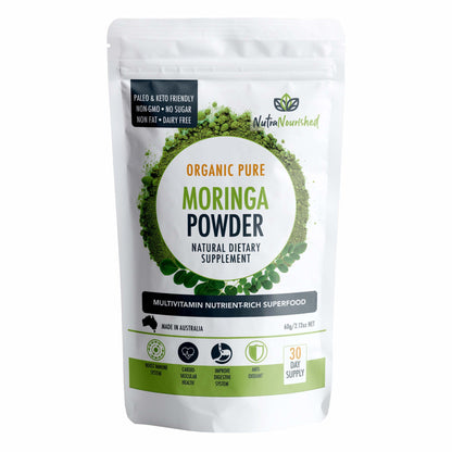 Organic Pure Moringa Leaf Powder 60g