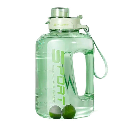 Large Capacity Water Cup Fitness Sports Water Bottle for Gym Outdoor Activities - Black