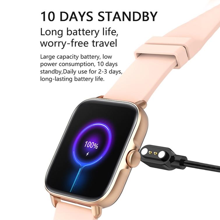 Smart Bluetooth Watch With Heart Rate Monitor Silver Gray