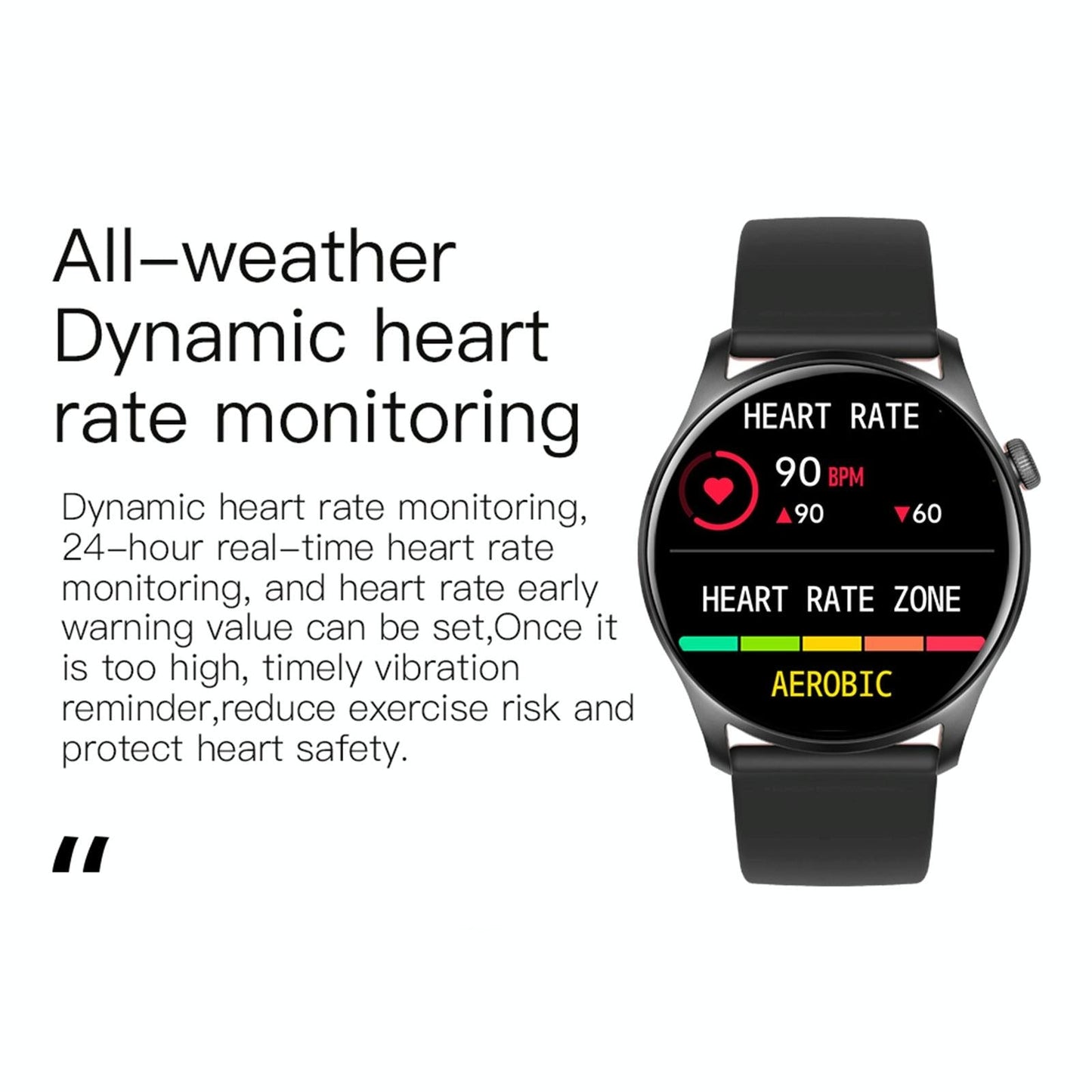 Smart Wristband With Sleep And Heart Monitoring - White