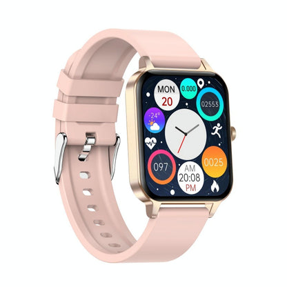 1.69 Inch Ips Touch Screen Ip68 Waterproof Smart Watch Support Sleep Monitoring / Heart Rate Monitoring / Bluetooth Call / Body Temperature Monitoring - Rose Gold