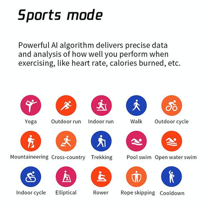 1.69 Inch Ips Touch Screen Ip68 Waterproof Smart Watch Support Sleep Monitoring / Heart Rate Monitoring / Bluetooth Call / Body Temperature Monitoring - Rose Gold