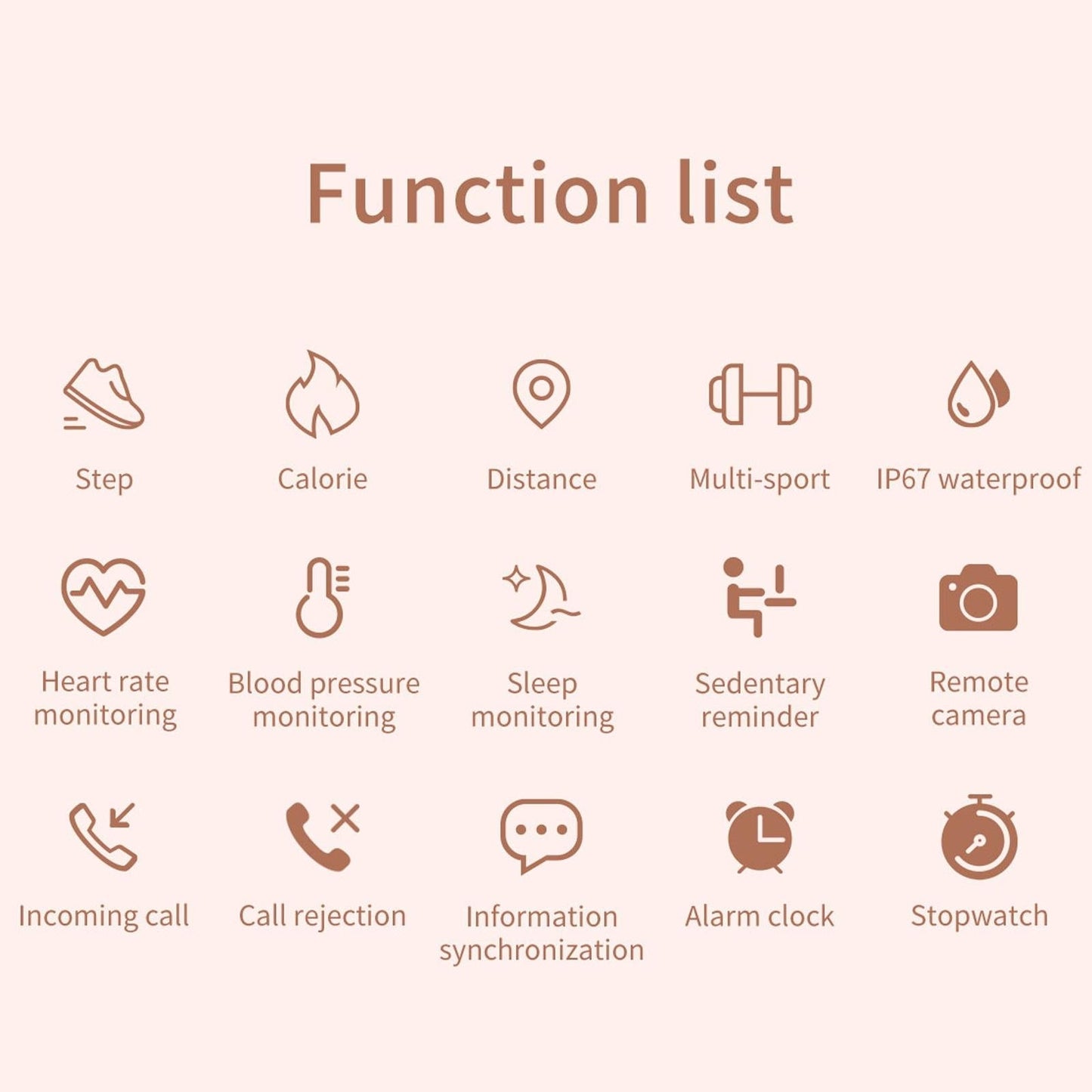 1.22 Inch Waterproof Smart Watch With Sleep & Heart Rate Monitor - Silver