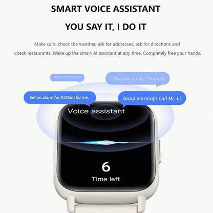 1.83 Inch Ip68 Waterproof Smart Watch Support Body Temperature Monitoring / Heart Rate / Blood Oxygen / Blood Pressure Monitoring - Blue