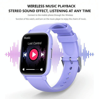 1.83 Inch Ip68 Waterproof Smart Watch Support Body Temperature Monitoring / Heart Rate / Blood Oxygen / Blood Pressure Monitoring - Blue