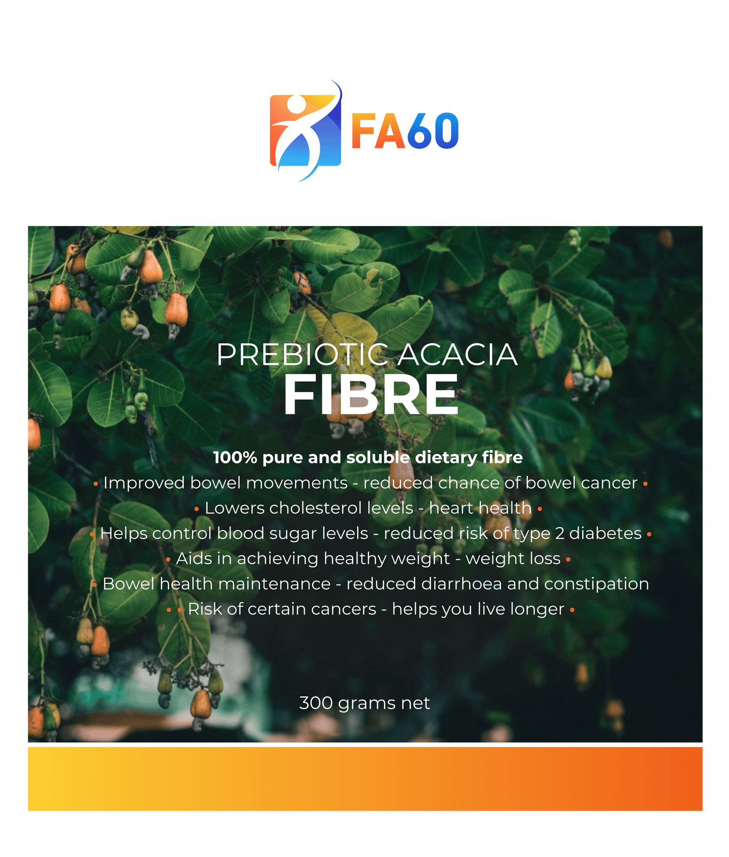 300g Prebiotic Acacia Fibre