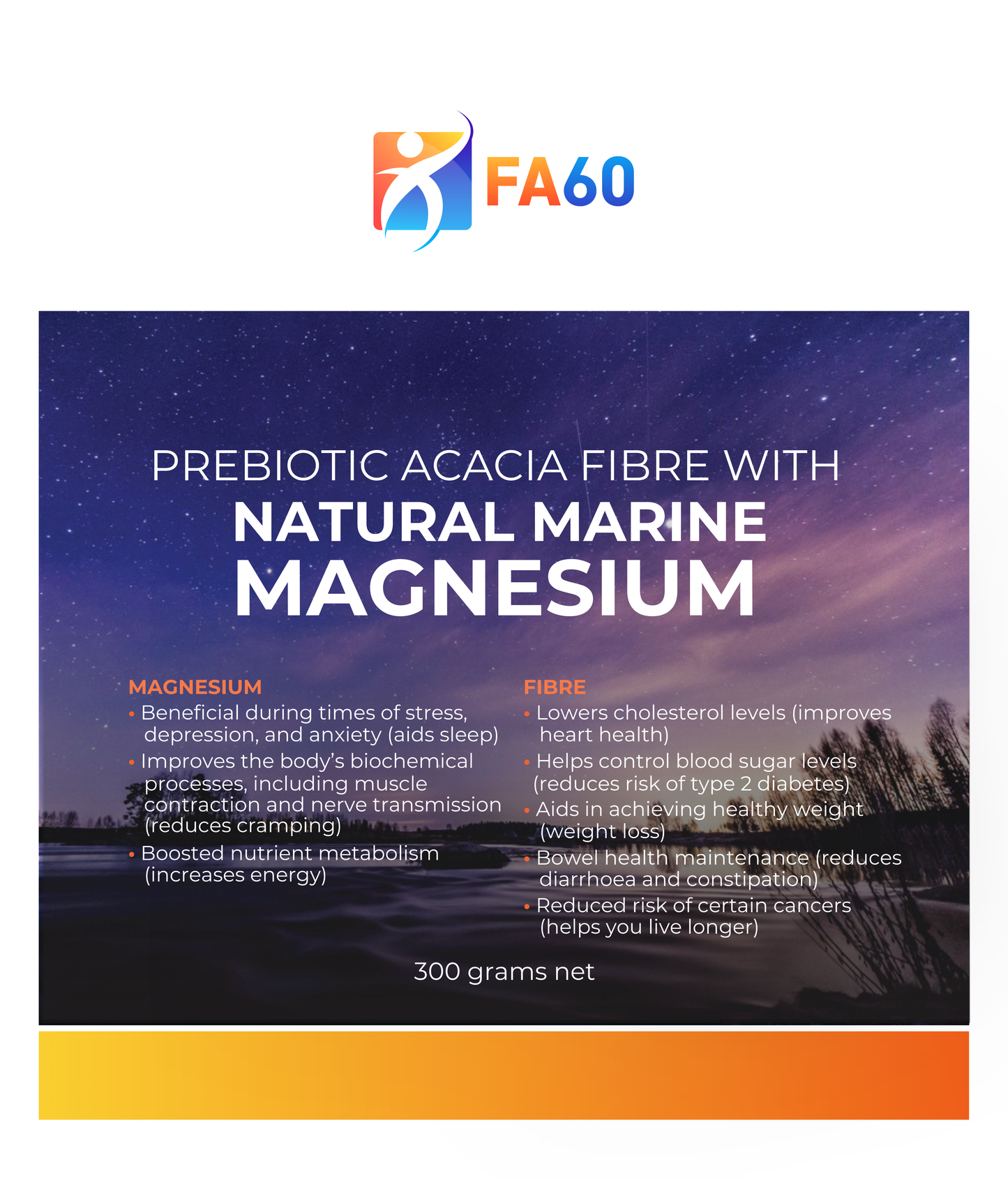 300g Natural Magnesium