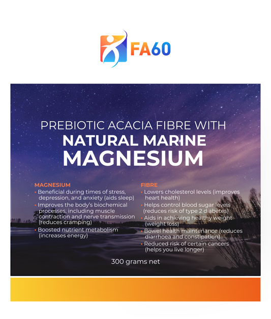Prebiotic Acacia Fibre with Natural Marine Magnesium